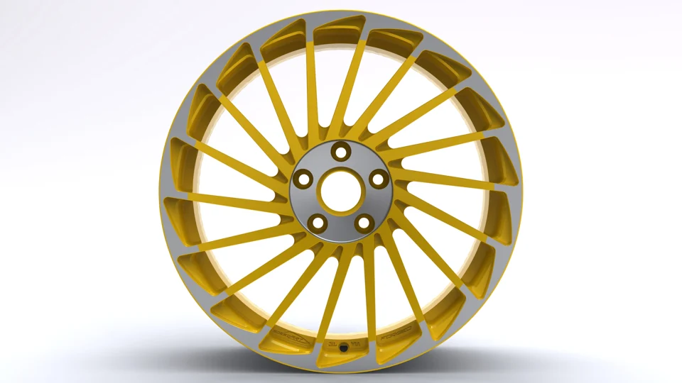 Fine Radial-Spoke Alloy Wheel - 1016