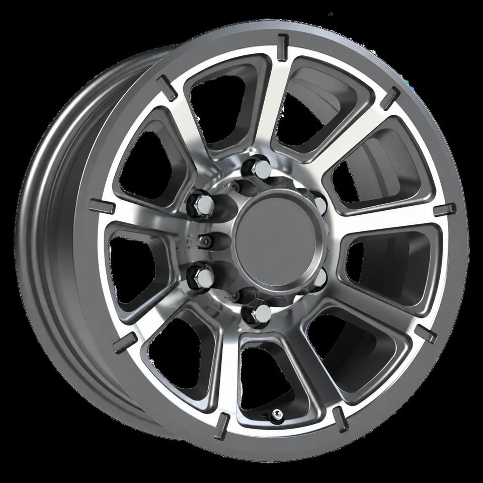 Multi-Spoke Aluminum Trailer Wheel
